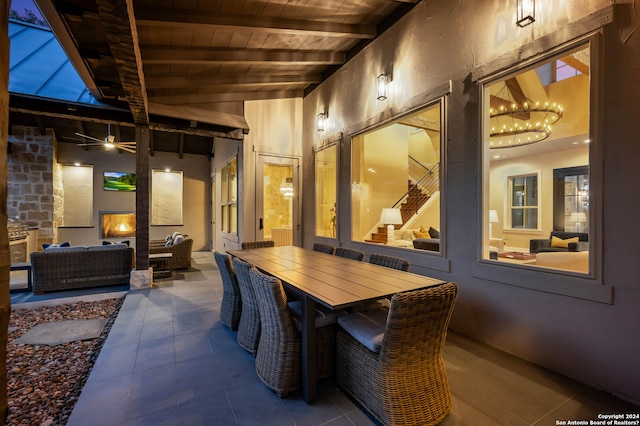 view of patio / terrace featuring an outdoor living space