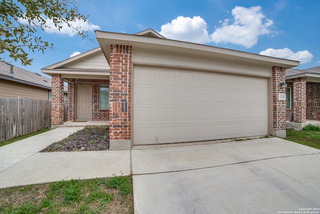 ranch-style house with a garage