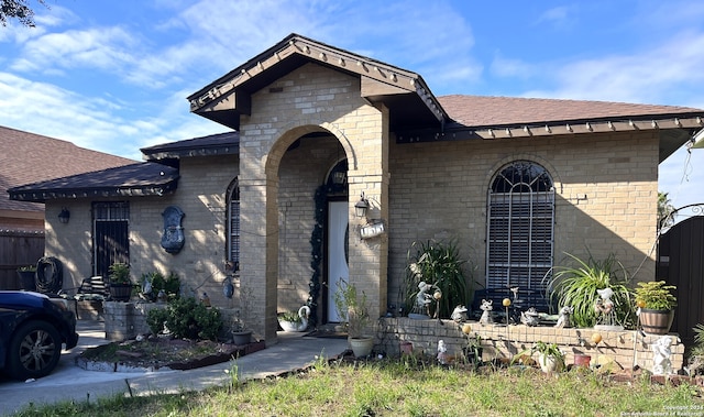 view of front of home