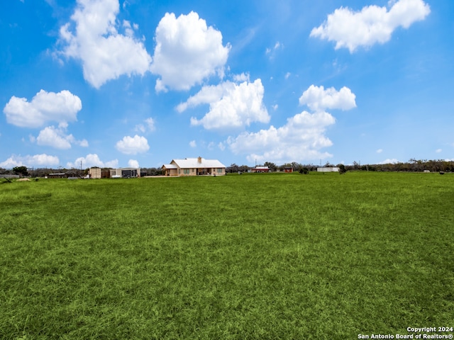 view of yard featuring a rural view