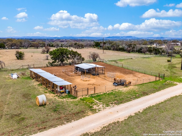 drone / aerial view featuring a rural view