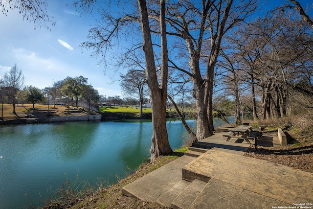 view of water feature