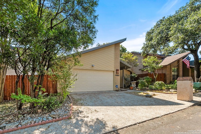 view of front of house featuring a garage