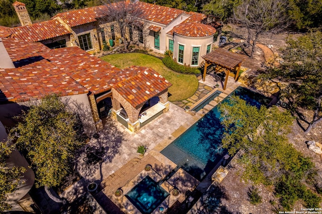 birds eye view of property