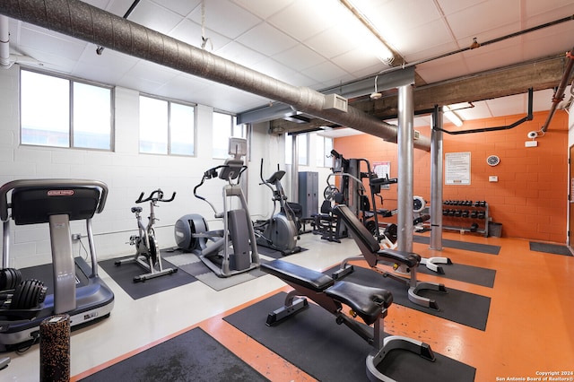 view of gym