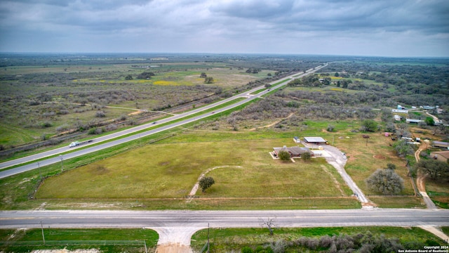 drone / aerial view with a rural view