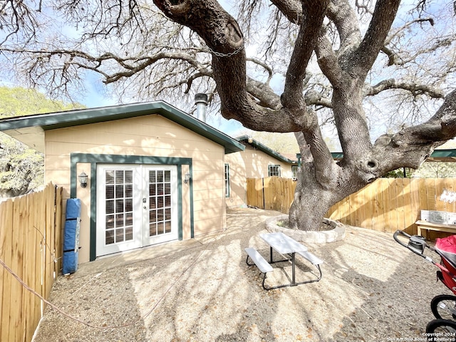 rear view of house with a patio area