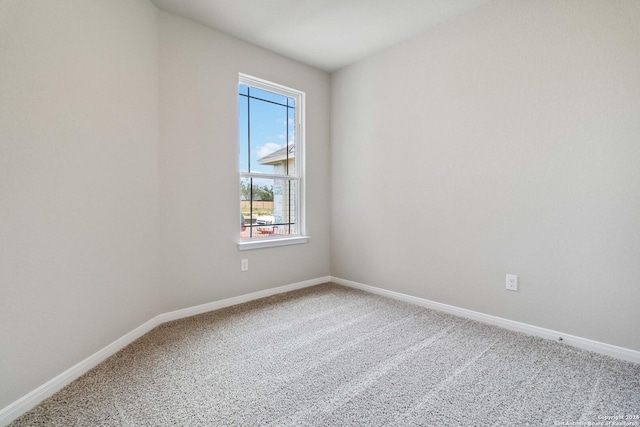 view of carpeted empty room