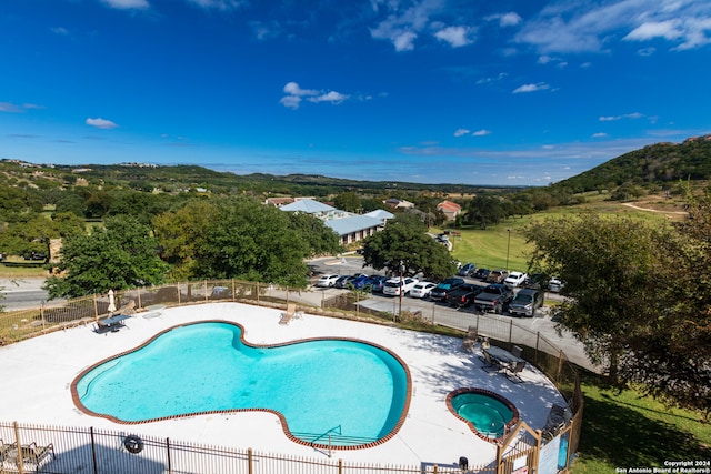 view of pool with a patio area