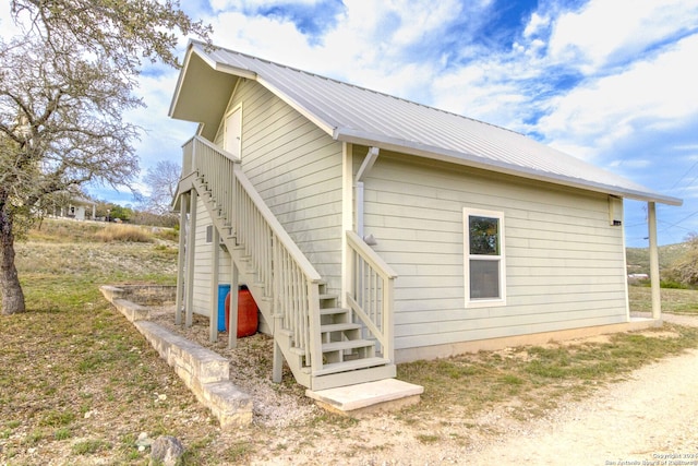 view of home's exterior