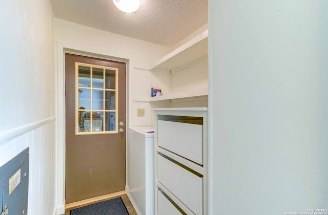 interior space with washer / dryer