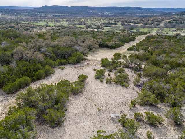 aerial view featuring a mountain view