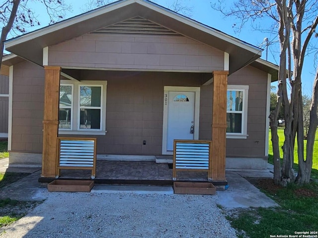 view of front of home