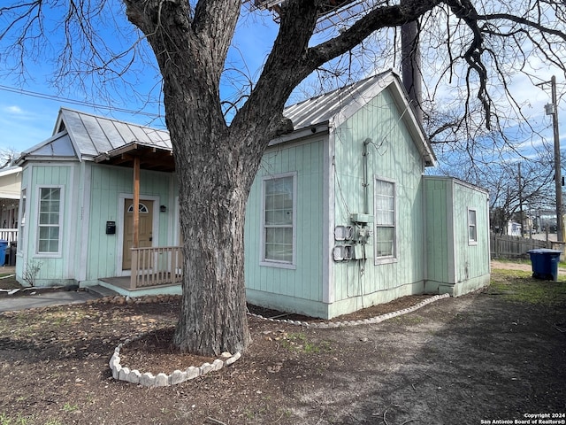 view of side of property