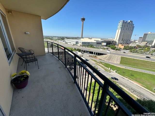 view of balcony