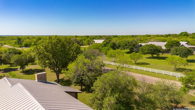 drone / aerial view featuring a rural view