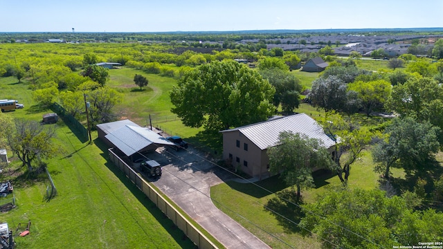 view of aerial view