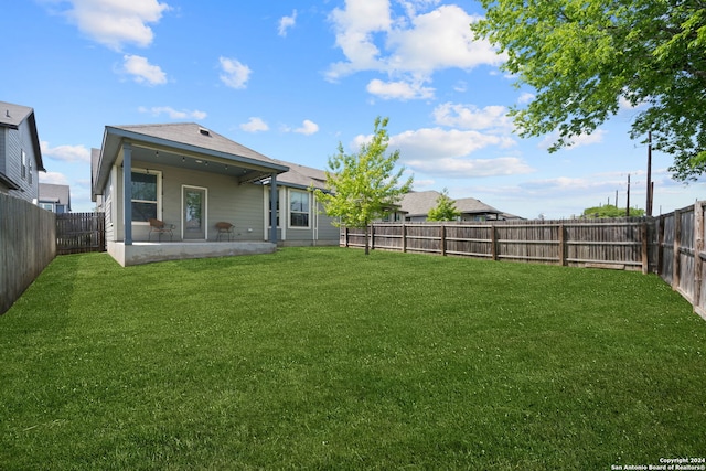 view of yard featuring a patio area