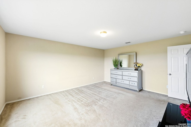 interior space with light colored carpet