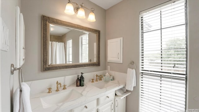 bathroom with vanity