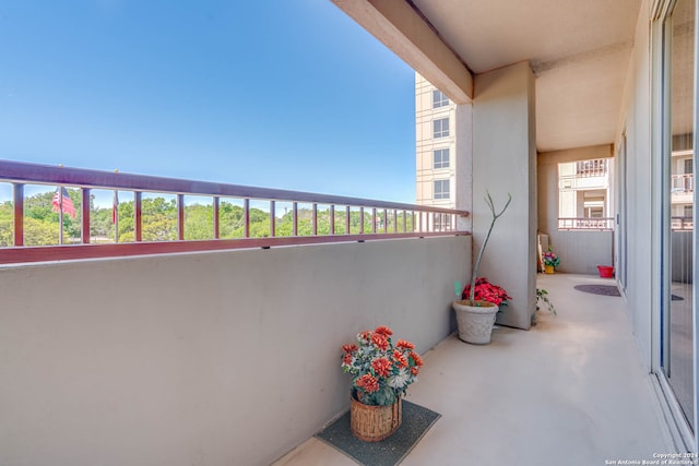 view of balcony