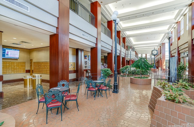 view of community lobby