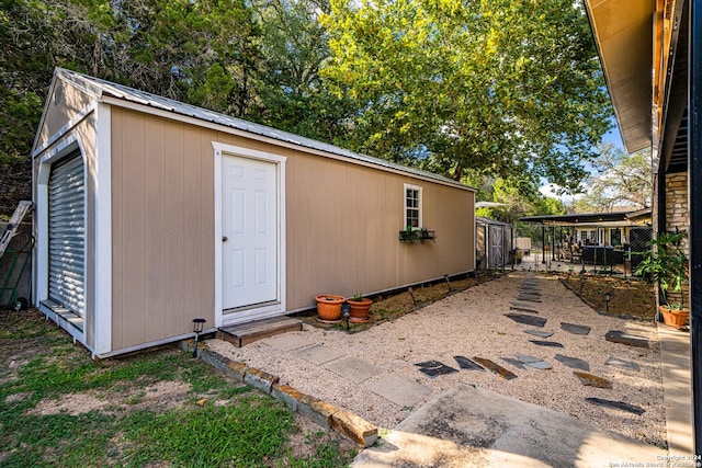 view of shed / structure