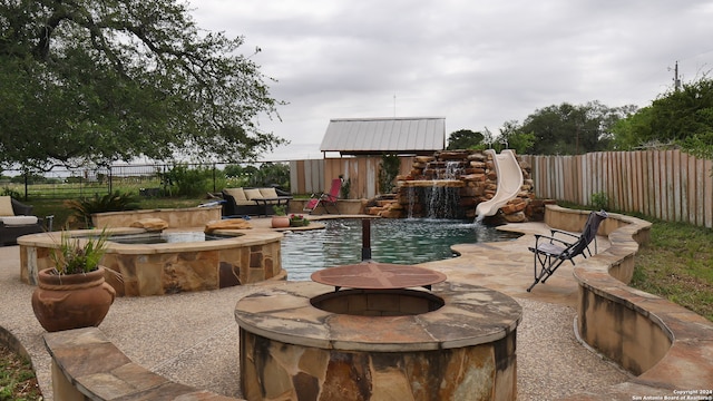 view of pool with a patio area