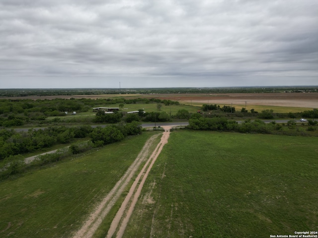 drone / aerial view featuring a rural view