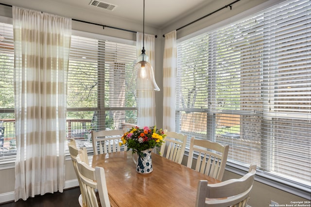 dining space featuring a healthy amount of sunlight