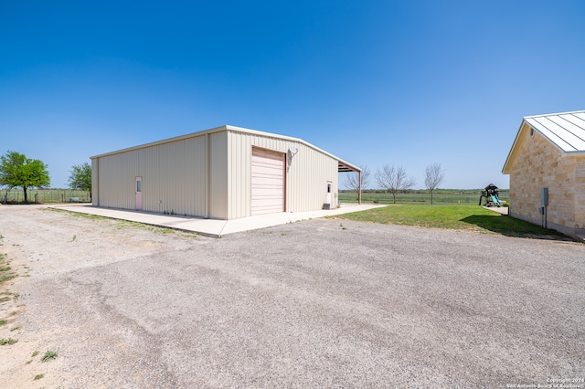 view of shed / structure with a garage