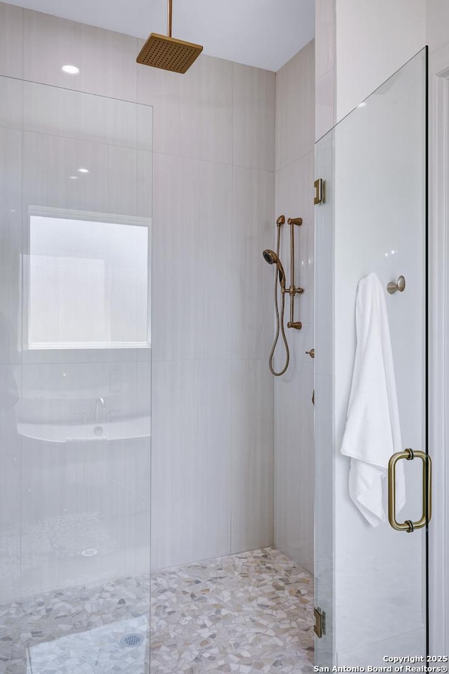 8214 Sierra Hermosa, San Antonio, TX 78255 - bathroom featuring a shower stall