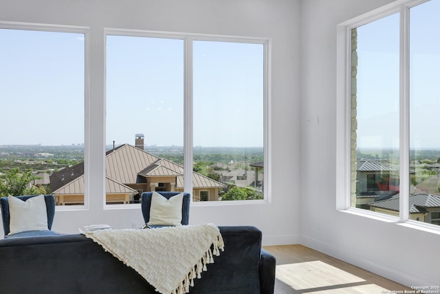 8214 Sierra Hermosa, San Antonio, TX 78255 - living area with wood finished floors and baseboards