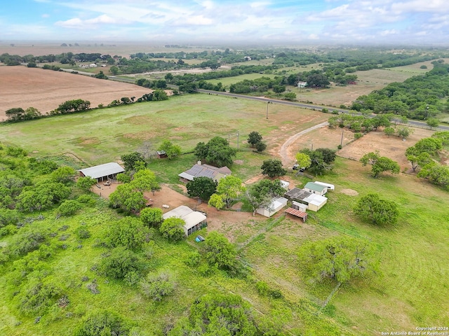 bird's eye view featuring a rural view