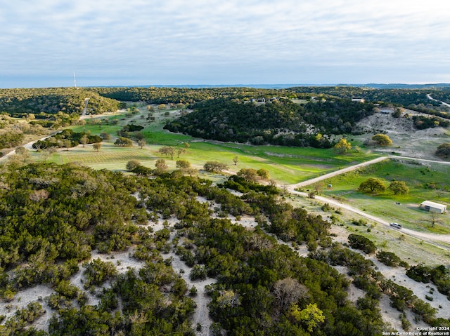 aerial view with a rural view