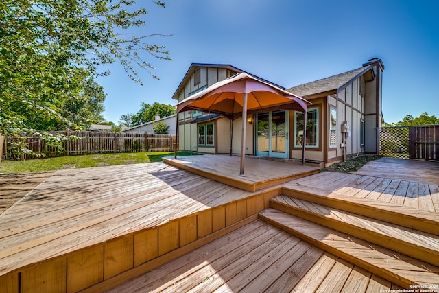 view of wooden terrace