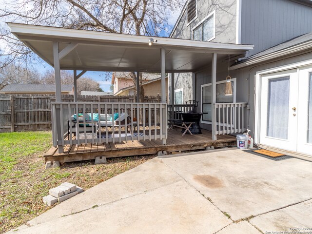 exterior space featuring a patio