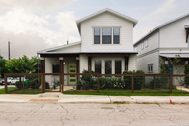 front facade featuring a porch