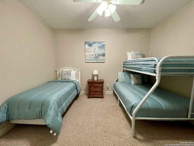 54 Pelican Prt, Oconnor, TX 77982 - carpeted bedroom with ceiling fan
