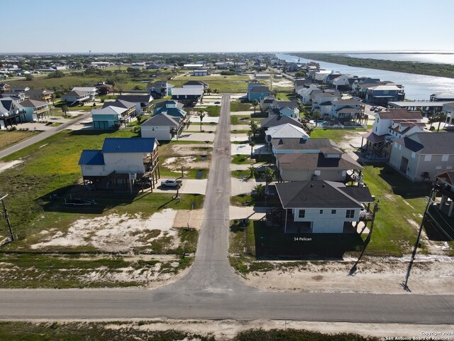 54 Pelican Prt, Oconnor, TX 77982 - aerial view featuring a water view