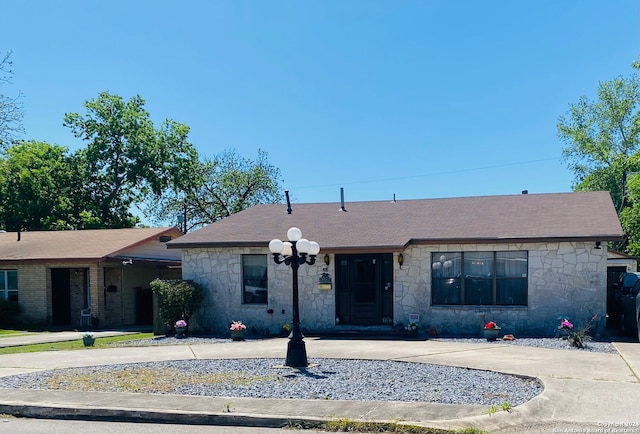 view of ranch-style home