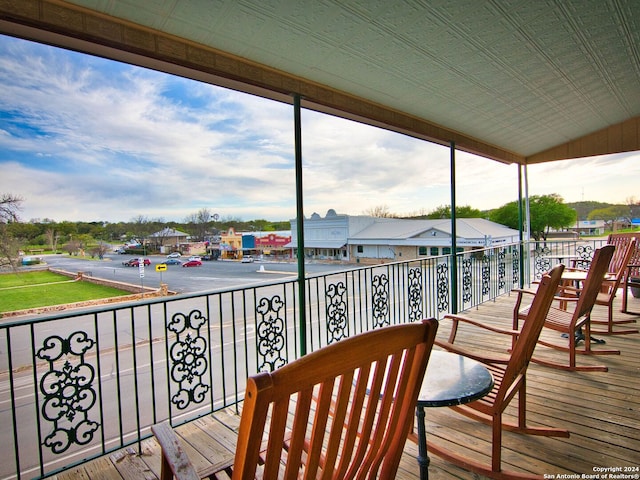 view of balcony