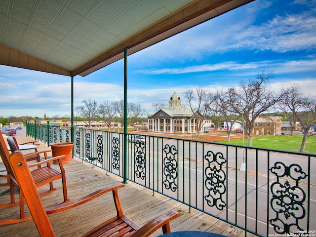 view of deck