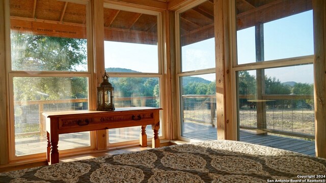 view of sunroom