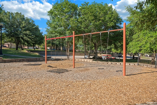 view of jungle gym