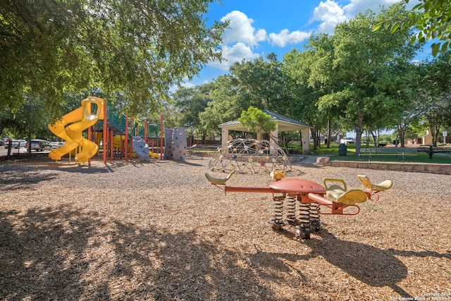 view of jungle gym