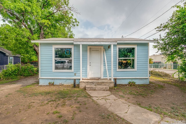 view of bungalow