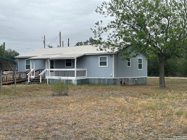 view of manufactured / mobile home