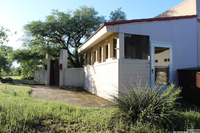 view of side of property