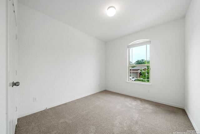 view of carpeted empty room